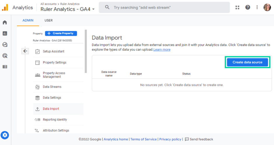 cost-data-google-analytics-step-2-ruler-analytics